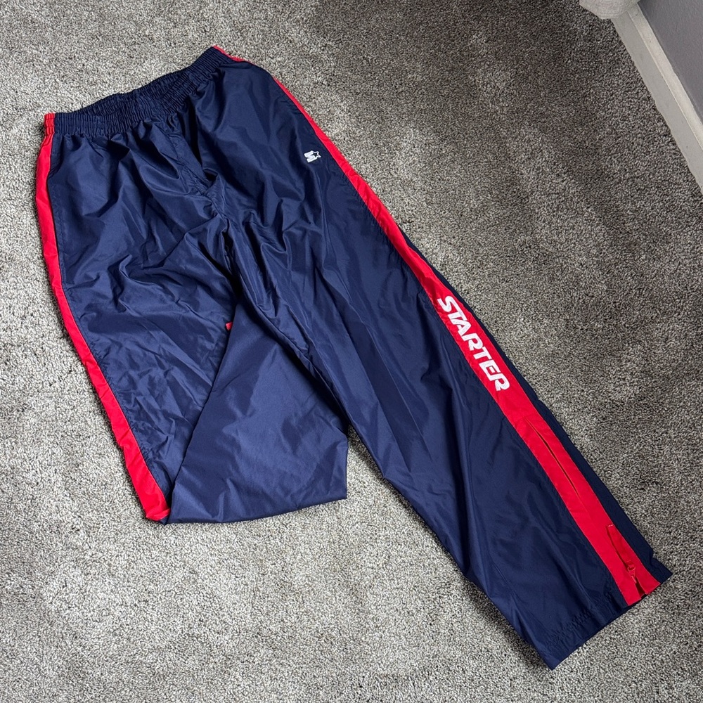 STARTER Men's Swim Pants in Navy and Red